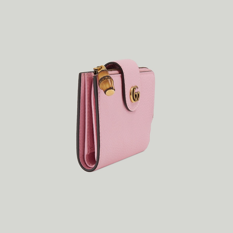 739498.AABXM.5823.007.080.0000.Light Medium Double G wallet with bamboo